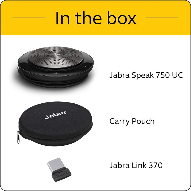 Alto-falante Bluetooth Jabra Speak 750 UC - Sem Fio - Headset